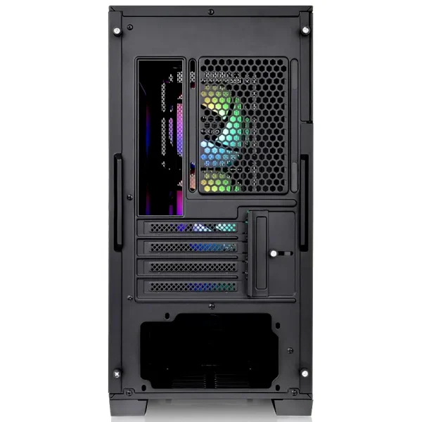 Gabinete Thermaltake Divider 170 TG ARGB, Micro-ATX, Sin Fuente, Vidrio Templado, 2 Fan 12 cm ARGB, Negro