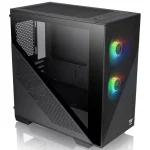 Gabinete Thermaltake Divider 170 TG ARGB, Micro-ATX, Sin Fuente, Vidrio Templado, 2 Fan 12 cm ARGB, Negro