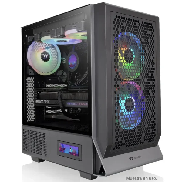 Gabinete Thermaltake Ceres 300 TG ARGB, E-ATX, Sin Fuente, Vidrio Templado, 1 Fan 14 cm, 2 Fan 14 cm ARGB, Negro