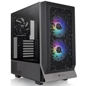 Gabinete Thermaltake Ceres 300 TG ARGB, E-ATX, Sin Fuente, Vidrio Templado, 1 Fan 14 cm, 2 Fan 14 cm ARGB, Negro