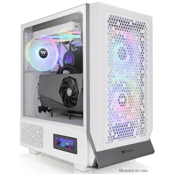 Gabinete Thermaltake Ceres 300 TG ARGB Snow, E-ATX, Sin Fuente, Vidrio Templado, 1 Fan 14 cm, 2 Fan 14 cm ARGB, Blanco