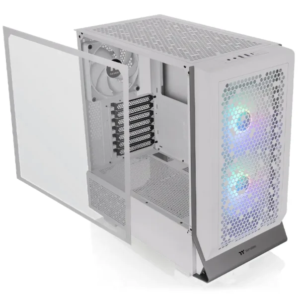 Gabinete Thermaltake Ceres 300 TG ARGB Snow, E-ATX, Sin Fuente, Vidrio Templado, 1 Fan 14 cm, 2 Fan 14 cm ARGB, Blanco