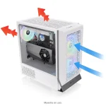 Gabinete Thermaltake Ceres 300 TG ARGB Snow, E-ATX, Sin Fuente, Vidrio Templado, 1 Fan 14 cm, 2 Fan 14 cm ARGB, Blanco