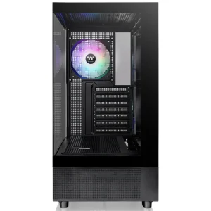 Gabinete Thermaltake View 270 Plus TG ARGB, E-ATX, Sin Fuente, Vidrio Templado Frontal y Lateral, 3 Fan 12 cm ARGB, Negro