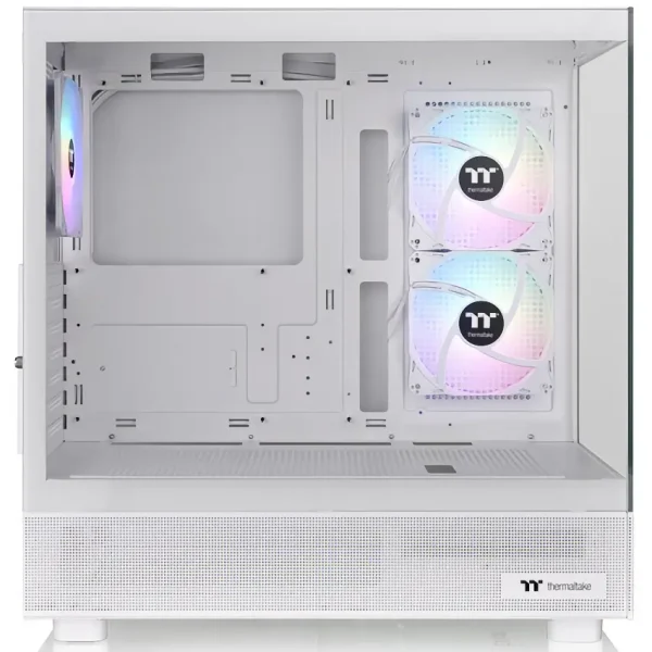 Gabinete Thermaltake View 270 Plus TG ARGB Snow, E-ATX, Sin Fuente, Vidrio Templado Frontal y Lateral, 3 Fan 12 cm ARGB, Blanco