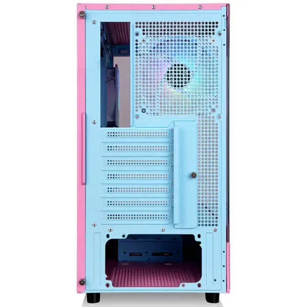 Gabinete Thermaltake View 270 Plus TG ARGB Bubble Pink, E-ATX, Sin Fuente, Vidrio Templado Frontal y Lateral, 3 Fan 12 cm ARGB, Rosa/Celeste