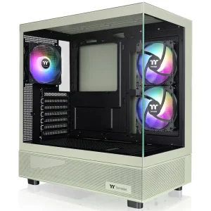 Gabinete Thermaltake View 270 Plus TG ARGB Bubble Pink, E-ATX, Sin Fuente, Vidrio Templado Frontal y Lateral, 3 Fan 12 cm ARGB, Verde/Negro