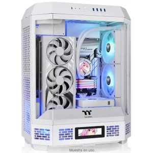 Gabinete Thermaltake The Tower 600, ATX, Sin Fuente, 3 Vidrios Templados, 2 Fan 14 cm, Blanco