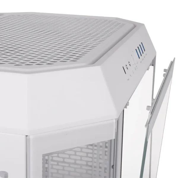 Gabinete Thermaltake The Tower 600, ATX, Sin Fuente, 3 Vidrios Templados, 2 Fan 14 cm, Blanco