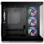 Gabinete Thermaltake View 380 TG ARGB, ATX, Sin Fuente, Vidrio Templado Frontal y Lateral, 4 Fan 12 cm ARGB, Negro