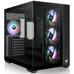 Gabinete Thermaltake View 380 TG ARGB, ATX, Sin Fuente, Vidrio Templado Frontal y Lateral, 4 Fan 12 cm ARGB, Negro