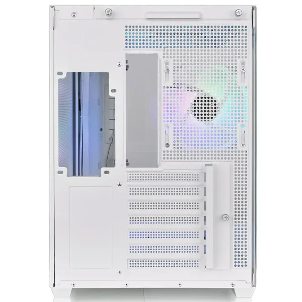 Gabinete Thermaltake View 380 TG ARGB Snow, ATX, Sin Fuente, Vidrio Templado Frontal y Lateral, 4 Fan 12 cm ARGB, Blanco