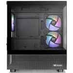 Gabinete Thermaltake View 170 Plus TG ARGB, Micro-ATX, Sin Fuente, Vidrio Templado Frontal y Lateral, 3 Fan 12 cm ARGB, Negro