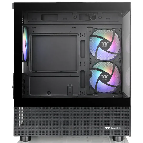 Gabinete Thermaltake View 170 Plus TG ARGB, Micro-ATX, Sin Fuente, Vidrio Templado Frontal y Lateral, 3 Fan 12 cm ARGB, Negro