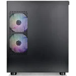 Gabinete Thermaltake View 170 Plus TG ARGB, Micro-ATX, Sin Fuente, Vidrio Templado Frontal y Lateral, 3 Fan 12 cm ARGB, Negro