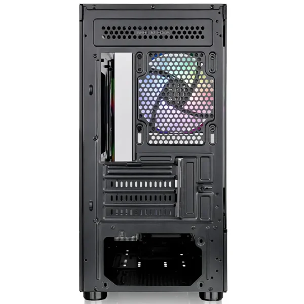 Gabinete Thermaltake View 170 Plus TG ARGB, Micro-ATX, Sin Fuente, Vidrio Templado Frontal y Lateral, 3 Fan 12 cm ARGB, Negro