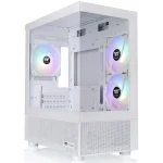 Gabinete Thermaltake View 170 TG ARGB Snow, Micro-ATX, Sin Fuente, Vidrio Templado Frontal y Lateral, 3 Fan 12 cm ARGB, Blanco