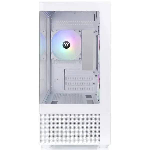 Gabinete Thermaltake View 170 TG ARGB Snow, Micro-ATX, Sin Fuente, Vidrio Templado Frontal y Lateral, 3 Fan 12 cm ARGB, Blanco