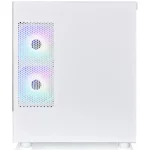 Gabinete Thermaltake View 170 TG ARGB Snow, Micro-ATX, Sin Fuente, Vidrio Templado Frontal y Lateral, 3 Fan 12 cm ARGB, Blanco