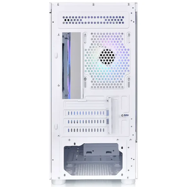 Gabinete Thermaltake View 170 TG ARGB Snow, Micro-ATX, Sin Fuente, Vidrio Templado Frontal y Lateral, 3 Fan 12 cm ARGB, Blanco