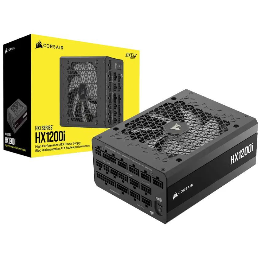 Fuente de alimentación modular Corsair HX1200i, 1200W, 80 PLUS Platinum Fuente de alimentación modular Corsair HX1200i, 1200W, 80 PLUS Platinum