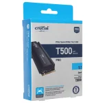 Disco SSD Crucial T500 NVMe 1TB, TLC, 3D NAND, PCIe Gen 4 x4, M.2 2280, Disipador
