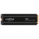Disco SSD Crucial T500 NVMe, TLC, 3D NAND, PCIe Gen 4 x4, M.2 2280, Disipador