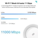 Sistema Wi-Fi Mesh TP-Link Deco BE65, 2.5G, BE9300, Triple Banda, Pack de 3