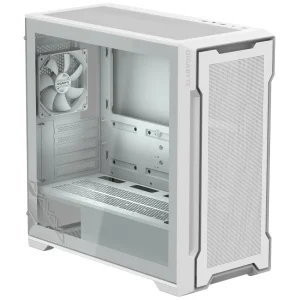 Gabinete Gigabyte C102 GLASS ICE, Micro-ATX, Sin Fuente, Vidrio Templado, 2 Fan 12 cm, Blanco