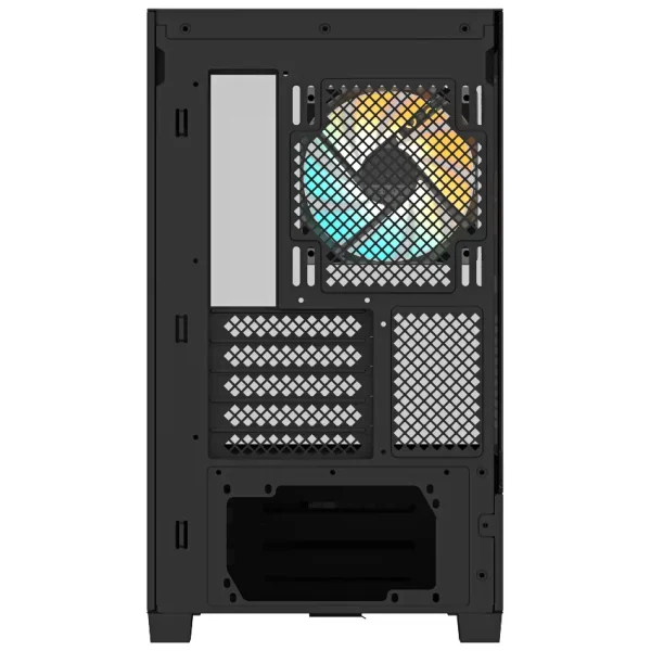 Gabinete Gigabyte C201 PANORAMIC, Micro-ATX, Sin Fuente, Vidrio Templado Frontal y Lateral, 3 Fan 12 cm ARGB, Negro