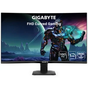 Monitor Gamer Gigabyte GS27FC, 27", 180Hz, Curvo, VA 1500R, 1920x1080, 1ms, DisplayPort, HDMI