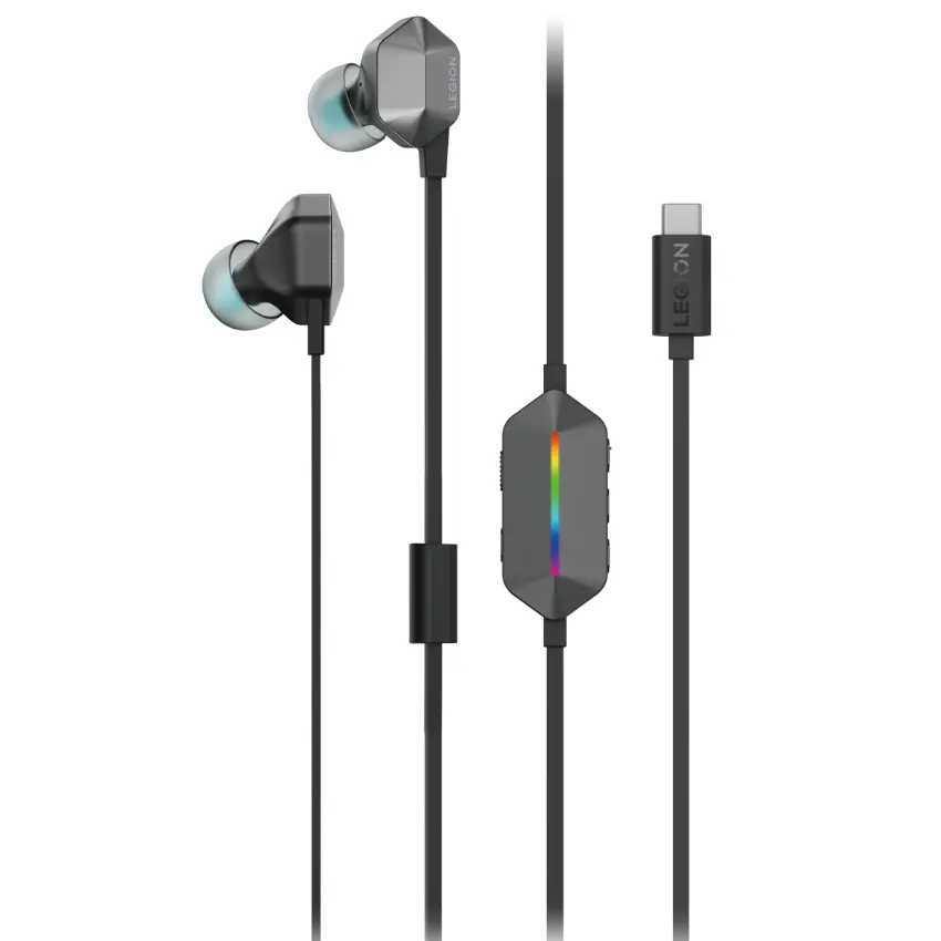 Auriculares Lenovo Legion E510 7.1 RGB, Gamer, USB-C, Gris Auriculares Lenovo Legion E510 7.1 RGB, Gamer, USB-C, Gris