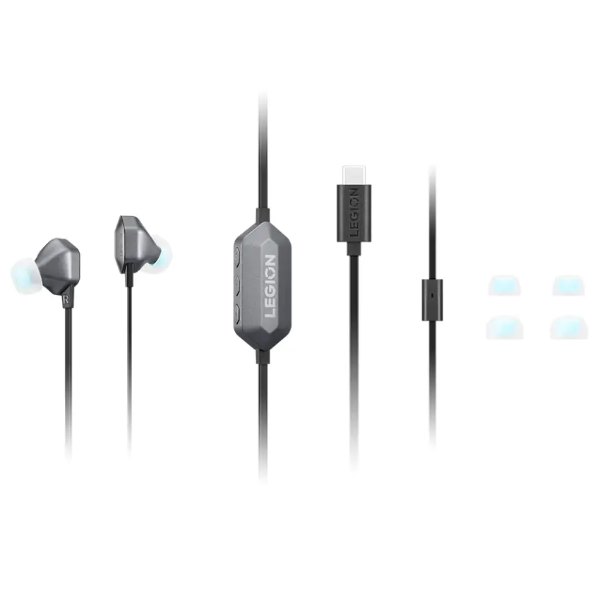 Auriculares Lenovo Legion E510 7.1 RGB, Gamer, USB-C, Gris Auriculares Lenovo Legion E510 7.1 RGB, Gamer, USB-C, Gris