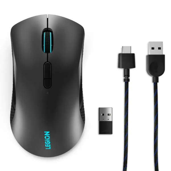 Mouse Inalámbrico Lenovo Legion M600, Gamer, USB y Bluetooth, Negro