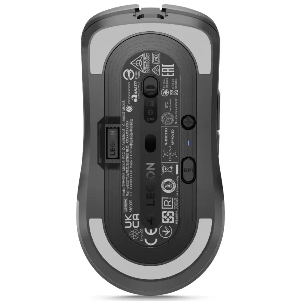 Mouse Inalámbrico Lenovo Legion M600s Qi, Gamer, USB y Bluetooth, Gris
