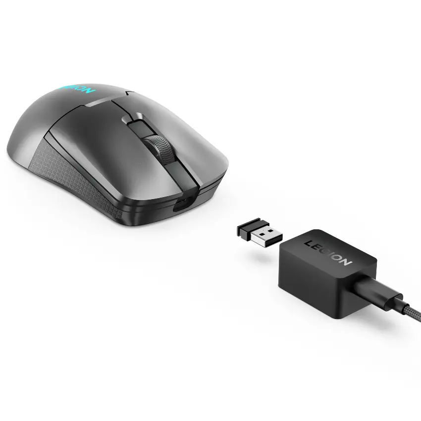 Mouse Inalámbrico Lenovo Legion M600s Qi, Gamer, USB y Bluetooth, Gris Mouse Inalámbrico Lenovo Legion M600s Qi, Gamer, USB y Bluetooth, Gris