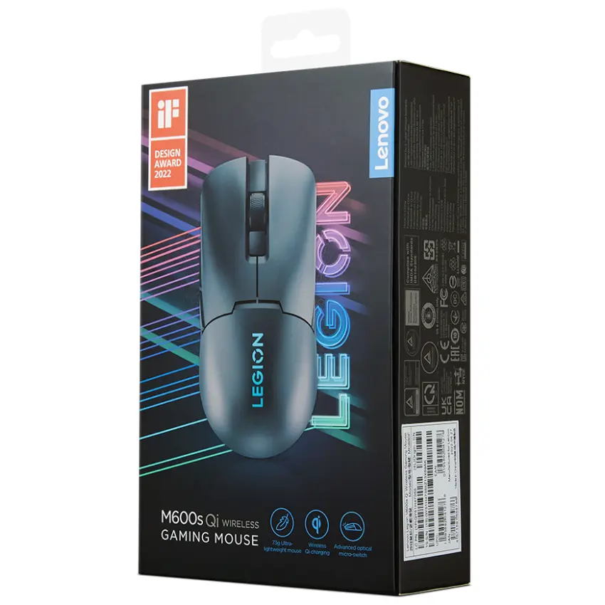 Mouse Inalámbrico Lenovo Legion M600s Qi, Gamer, USB y Bluetooth, Gris Mouse Inalámbrico Lenovo Legion M600s Qi, Gamer, USB y Bluetooth, Gris