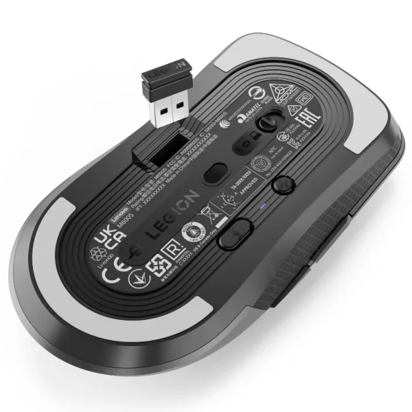 Mouse Inalámbrico Lenovo Legion M600s Qi, Gamer, USB y Bluetooth, Gris