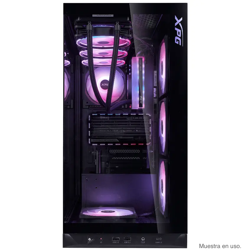 Gabinete ADATA XPG INVADER X BTF, ATX, Sin Fuente, 2 Vidrios Templados, 5 Fan 12 cm ARGB, Negro