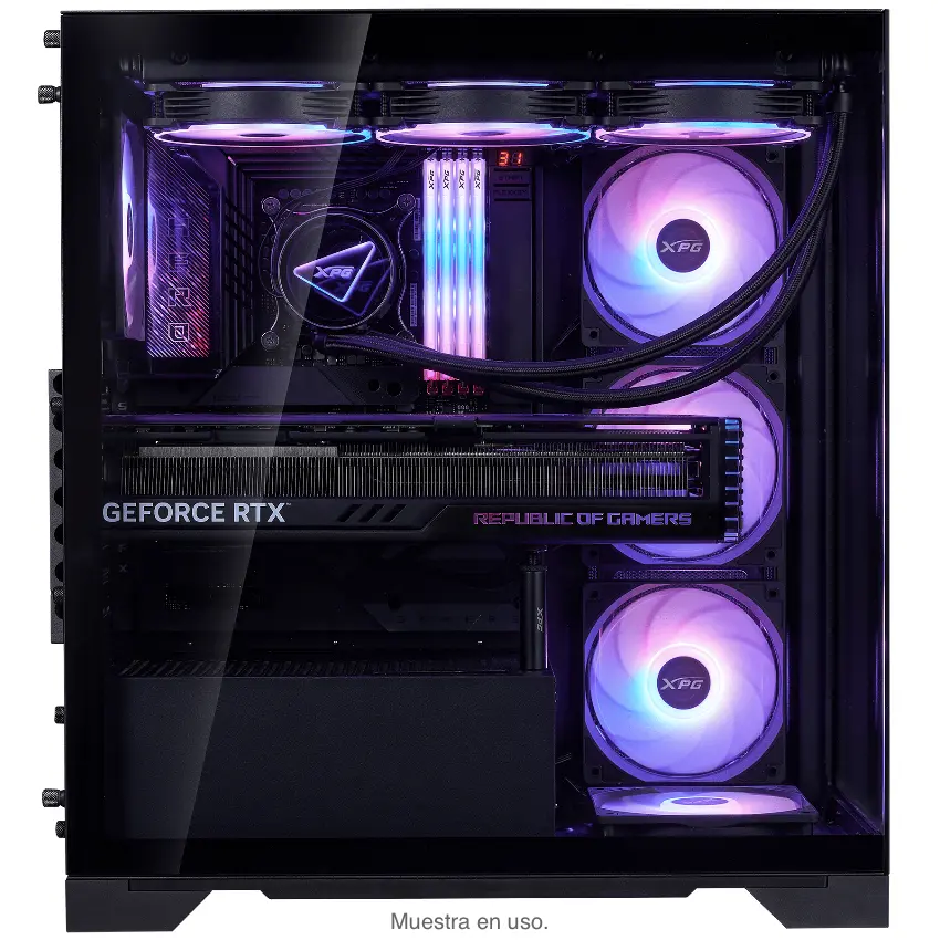 Gabinete ADATA XPG INVADER X BTF, ATX, Sin Fuente, 2 Vidrios Templados, 5 Fan 12 cm ARGB, Negro