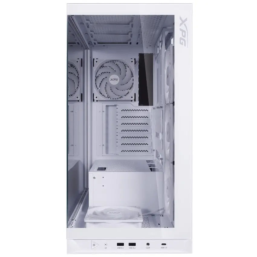 Gabinete ADATA XPG INVADER X BTF, ATX, Sin Fuente, 2 Vidrios Templados, 5 Fan 12 cm ARGB, Blanco