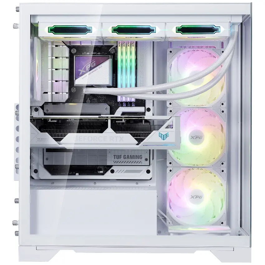 Gabinete ADATA XPG INVADER X BTF, ATX, Sin Fuente, 2 Vidrios Templados, 5 Fan 12 cm ARGB, Blanco