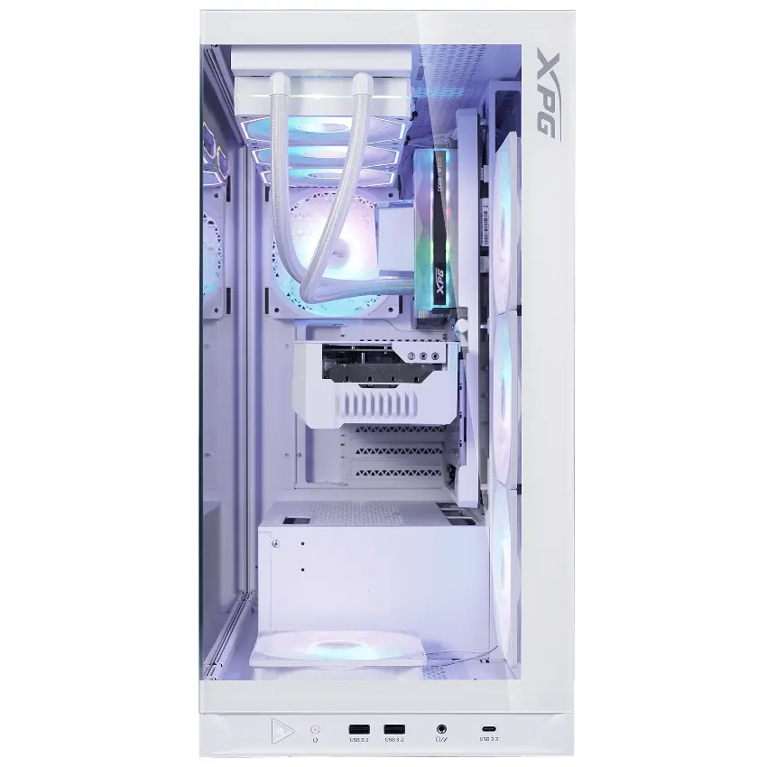 Gabinete ADATA XPG INVADER X BTF, ATX, Sin Fuente, 2 Vidrios Templados, 5 Fan 12 cm ARGB, Blanco