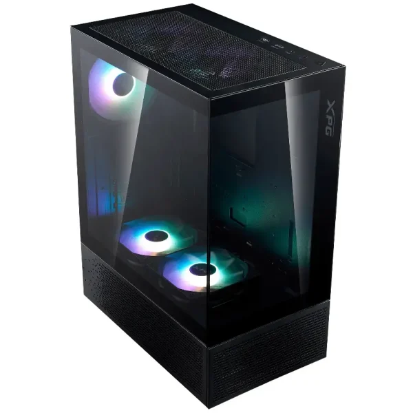 Gabinete ADATA XPG INVADER X MINI, ATX, Sin Fuente, 2 Vidrios Templados, 5 Fan 12 cm ARGB, Negro