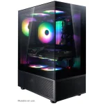 Gabinete ADATA XPG INVADER X MINI, ATX, Sin Fuente, 2 Vidrios Templados, 5 Fan 12 cm ARGB, Negro
