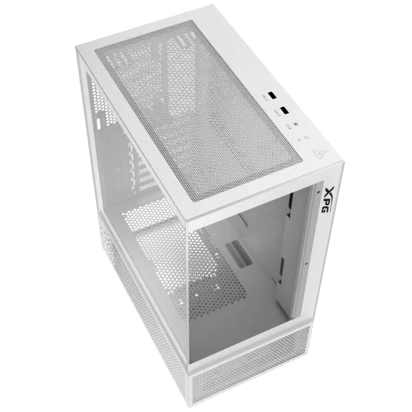 Gabinete ADATA XPG INVADER X MINI, ATX, Sin Fuente, 2 Vidrios Templados, 5 Fan 12 cm ARGB, Blanco