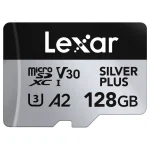 Tarjeta de Memoria microSDXC Lexar SILVER PLUS 128GB, UHS-I, U3, V30, A2, Clase 10