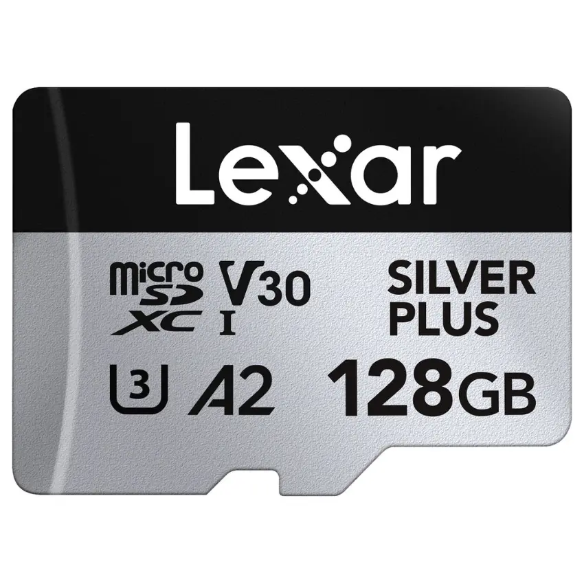 Tarjeta de Memoria microSDXC Lexar SILVER PLUS 128GB, UHS-I, U3, V30, A2, Clase 10 Tarjeta de Memoria microSDXC Lexar SILVER PLUS 128GB, UHS-I, U3, V30, A2, Clase 10