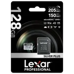 Tarjeta de Memoria microSDXC Lexar SILVER PLUS 128GB, UHS-I, U3, V30, A2, Clase 10