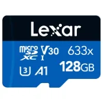 Tarjeta de Memoria microSDXC Lexar High-Performance 633x 128GB, UHS-I, U1, V30, A1, Clase 10